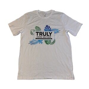 Truly‎ Hard Seltzer T-shirt Unisex Large White Short Sleeve Graphic Bella Canvas